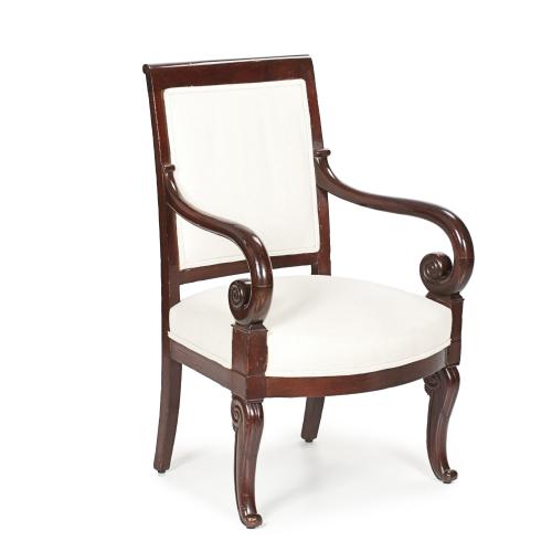 FRENCH LOUIS PHILIPPE CHAIR, SECOND THIRD C19th.