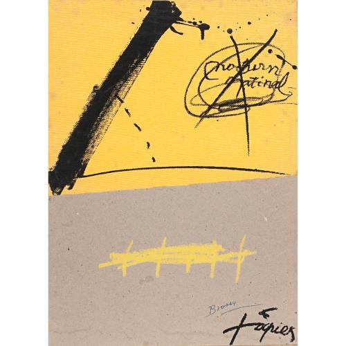 JOAN BROSSA (1919-1998) y ANTONI TÀPIES (1923-2012). "MORNING NOCTURN".