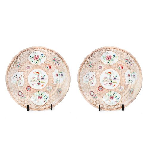 PAIR OF CHINESE PLATES, QING DYNASTY, C19th.