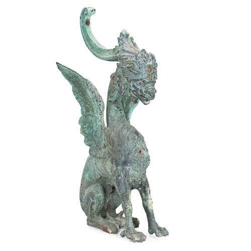 DECORATIVE ARCHITECTURAL FIGURE "HIPPOGRYPH", EARLY C20th.