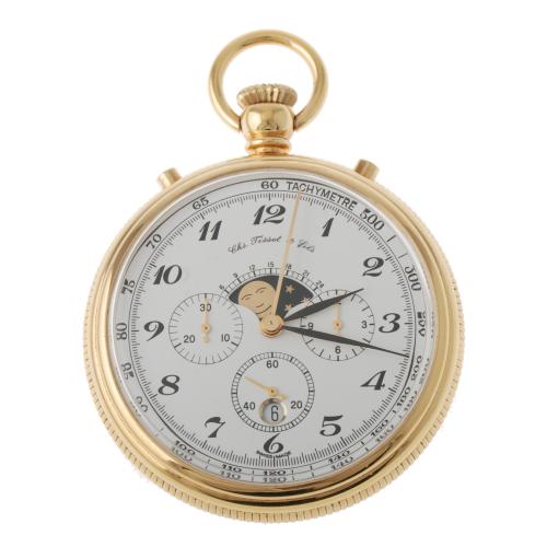 Moon phase pocket clearance watch