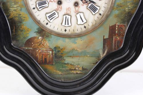 ELIZABETHAN WALL CLOCK, 19TH CENTURY. 