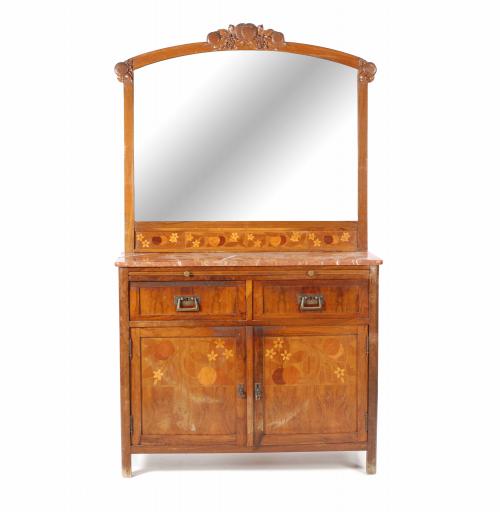 CÍRCULO DE GASPAR HOMAR (1870-1953). MUEBLE RECIBIDOR, PRIMER TERCIO SIGLO XX. 