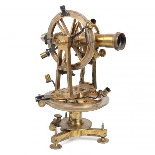 VICTOR ALFRED BERTHÉLEMY (1841-1902). FRENCH THEODOLITE, CIRCA 1890.