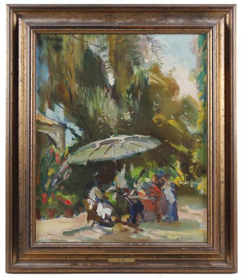 JOAQUIM MIR I TRINXET (1873-1940). "EL PARASOL".