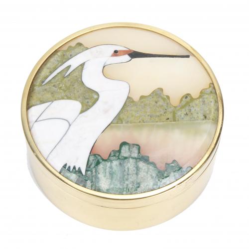 CENTRAL EUROPEAN ART DÉCO POWDER COMPACT, CIRCA 1930.