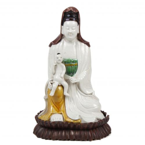 ESCUELA CHINA, SIGLO XIX. "GUANYIN".