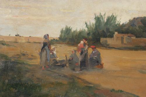 FRANCESC TORRESCASSANA (1845-1918). "VISTA RURAL".