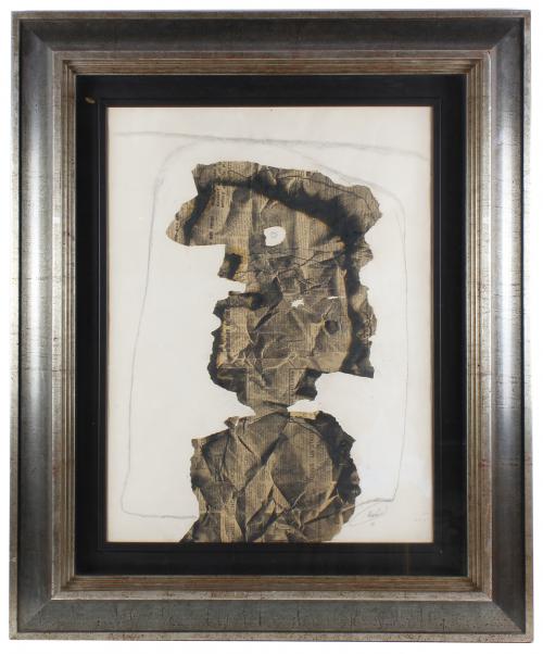 ANTONI CLAVÉ (1913-2005) "HOMME EN PAPIER FROISSÉ", 1968.