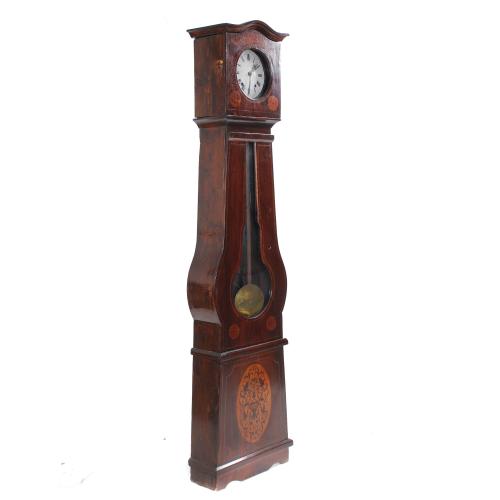 ELIZABETHAN GRANDFATHER CLOCK, MID 19TH CENTURY. 