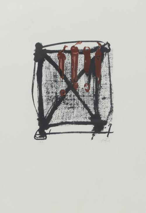 ANTONI TÀPIES (1923-2012). "SIN TÍTULO", 1966.