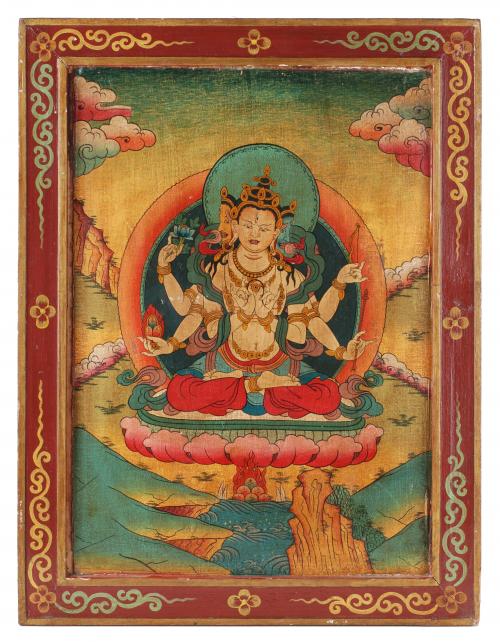 NEPALINE SCHOOL, SECOND HALF 20TH CENTURY "WHITE TARA GODDESS."