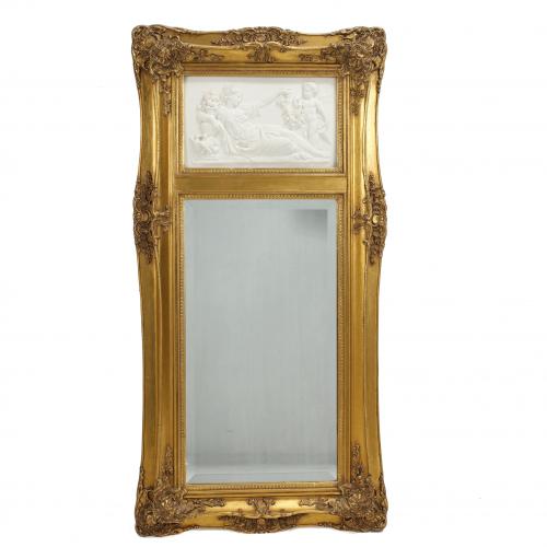 SPANISH TRUMEAU MIRROR, MID 20TH CENTURY.