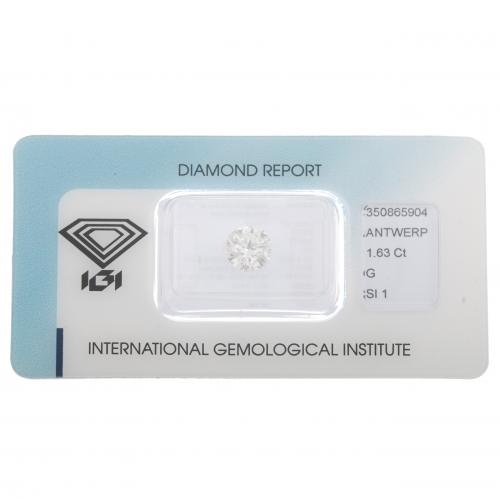 DIAMANTE 1,63 CT. TALLA TRIPLE EXCELLENT.