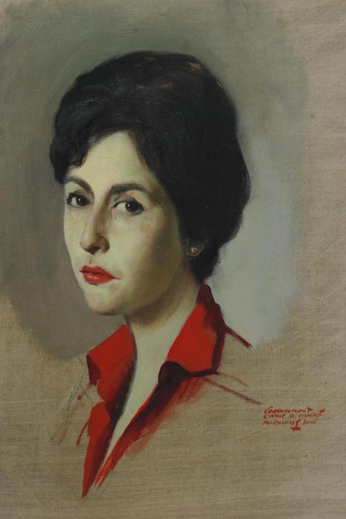 ARMANDO MIRAVALLS BOVE (1916-1978). "WOMAN PORTRAIT", 1960.