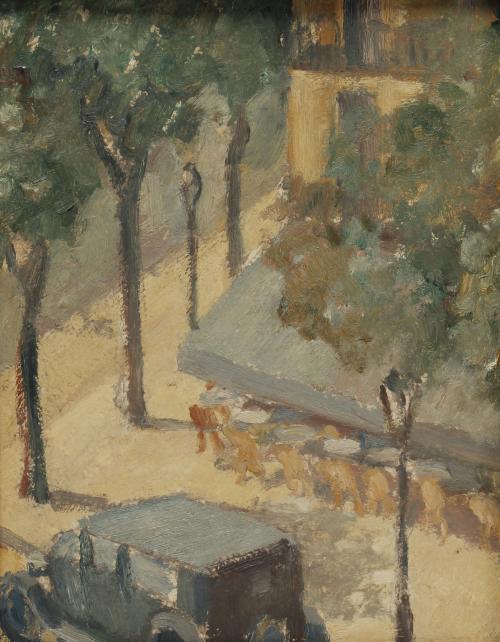 MANUEL HUMBERT (1890-1975). "PAISATGE URBÀ (URBAN LANDSCAPE" (61).