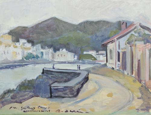 RAFAEL DURÁN BENET (1931-2015). "VIEW OF CADAQUÉS". 