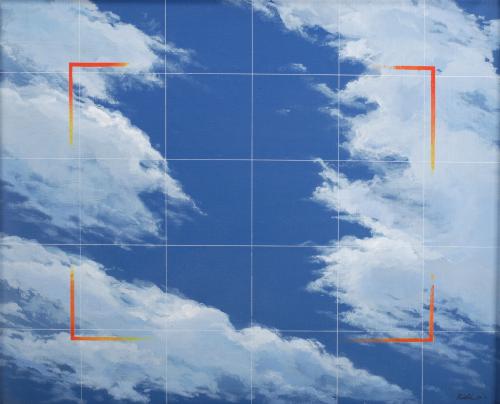 JOSEP A. NIEBLA (1945). "COMPOSICIÓN CON NUBES", 1974. 