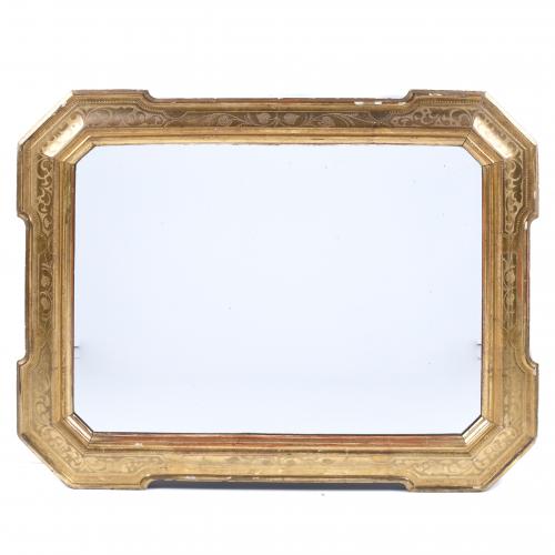 WALL MIRROR, 20TH CENTURY.