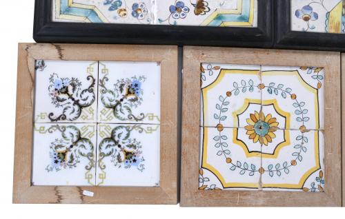 LOTE DE AZULEJOS  CATALANES "DE MOSTRA", SIGLOS XVIII Y XIX