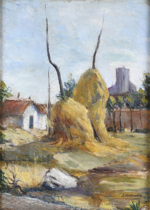 JOAQUÍN ASENSIO MARINÉ (1890-1961). "HAYSTACKS".