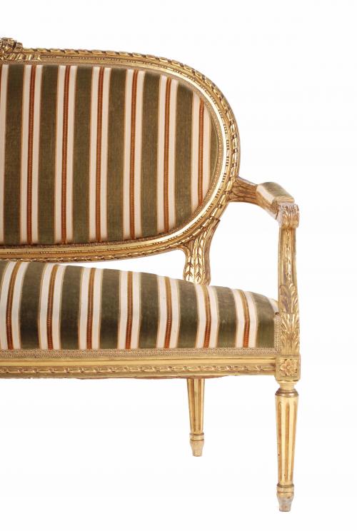 LOUIS XVI STYLE SOFA, FIRST THIRD 20TH CENTURY.