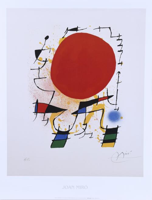 A PARTIR DE JOAN MIRÓ (1893-1983). "LE SOLEIL ROUGE".