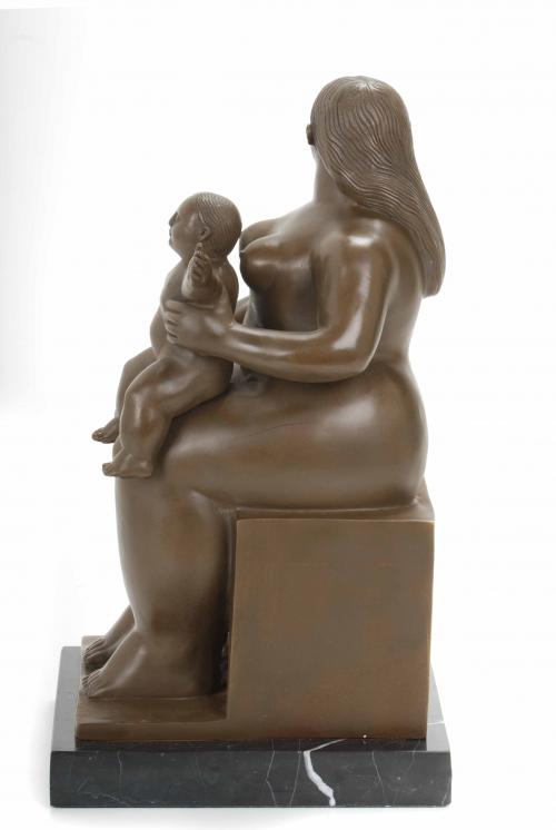 AFTER MODELS BY FERNANDO BOTERO (1932). "MATERNITY" LAST TH