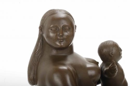 AFTER MODELS BY FERNANDO BOTERO (1932). "MATERNITY" LAST TH