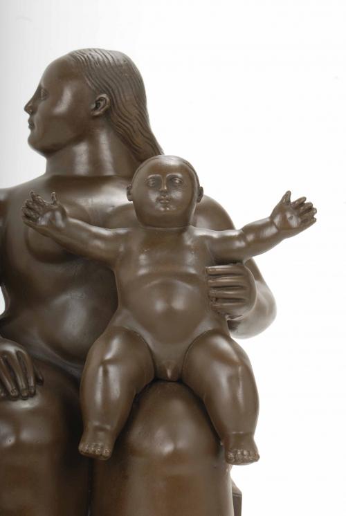 AFTER MODELS BY FERNANDO BOTERO (1932). "MATERNITY" LAST TH