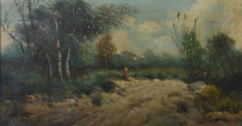 EARLY 20TH CENTURY CATALAN SCHOOL "LANDSCAPE". 