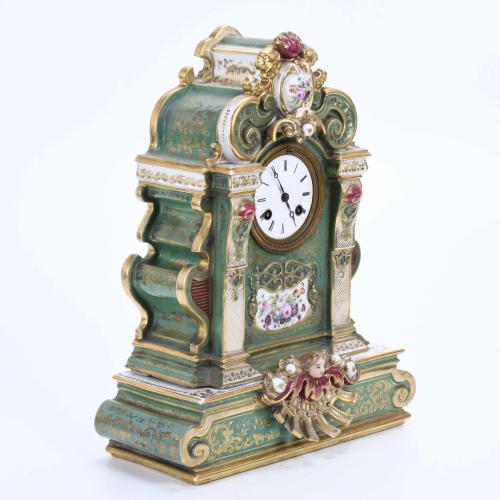 FRENCH TABLE CLOCK, LATE 19TH C. - EARLY 20TH CENTURY. 