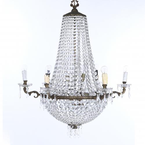 EMPIRE STYLE CEILING LAMP. 20TH CENTURY.