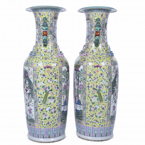 PAIR OF LARGE CHINESE VASES, FIRST THIRD OF THE 20TH CENTUR