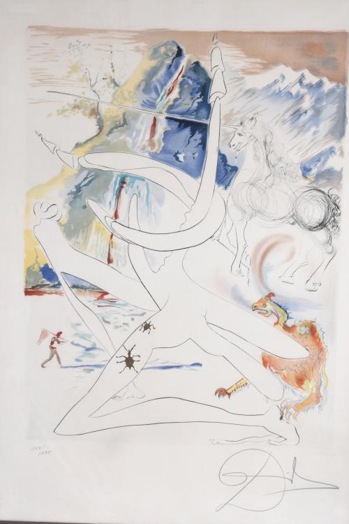 SALVADOR DALÍ I DOMÈNECH (1904-1989). "LASER UNICORN DISINT