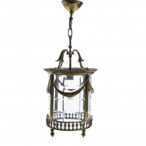 LOUIS XVI STYLE CEILING LANTERN, SECOND DECADE OF THE 20TH CENTURY.