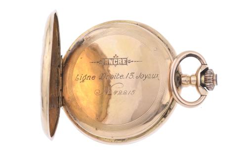 ANCRE LIGNE DROITE 13 JOYAUX. POCKET WATCH.