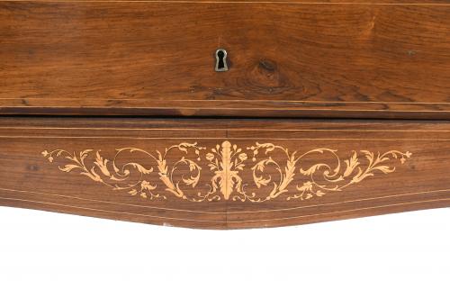 ELIZABETHAN CHEST OF DRAWERS-DESK, CIRCA 1860.