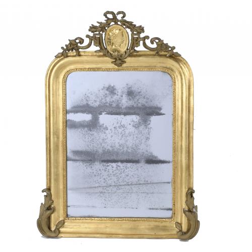 SPANISH NEOCLASSICAL STYLE WALL MIRROR, FIRST HALF 20TH CENTURY.