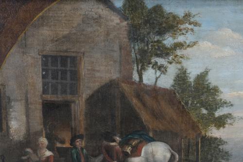 ATTRIBUTED TO THE GERMAN SCHOOL, 18TH CENTURY. "BARN".