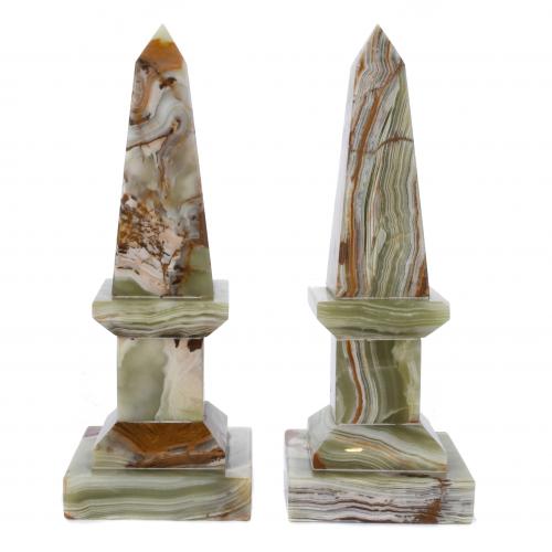 PAIR OF OBELISKS, 20TH CENTURY.