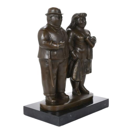 AFTER MODELS BY FERNANDO BOTERO (1932). "COUPLE".