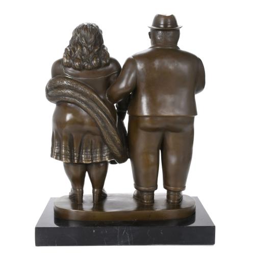 AFTER MODELS BY FERNANDO BOTERO (1932). "COUPLE".