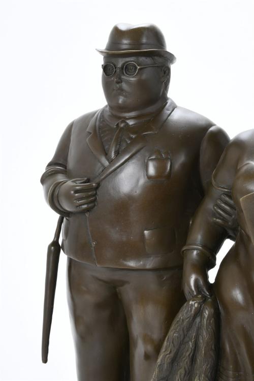 AFTER MODELS BY FERNANDO BOTERO (1932). "COUPLE".