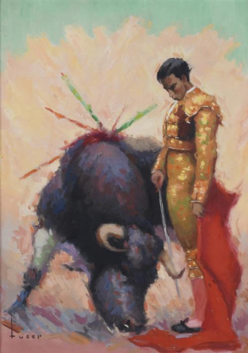 JOSÉ MARÍA TUSER VÁZQUEZ (1919-1986). THE BULLFIGHTER ANTONIO BORRERO, "CHAMACO", 1960.