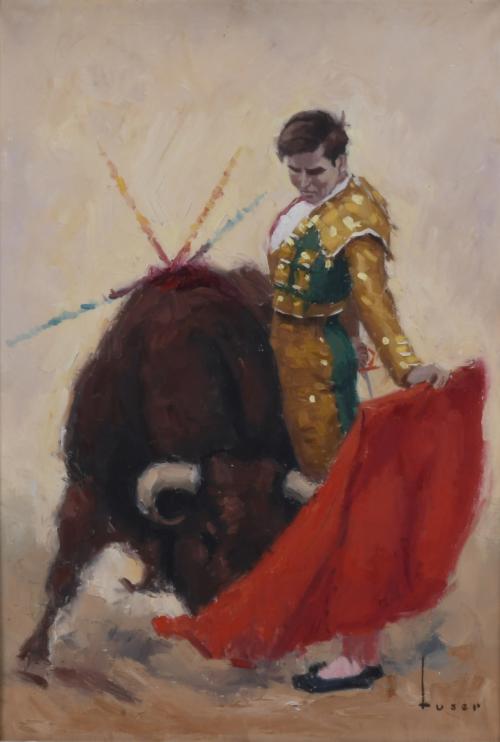 JOSÉ MARÍA TUSER VÁZQUEZ (1919-1986). "THE BULLFIGHTER MANUEL BENÍTEZ, "EL CORDOBÉS", 1962.