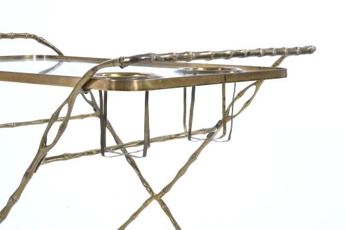 FRENCH MAISON BAGUÈS STYLE SERVING TROLLEY, 60&#39;S-70&#39;S.