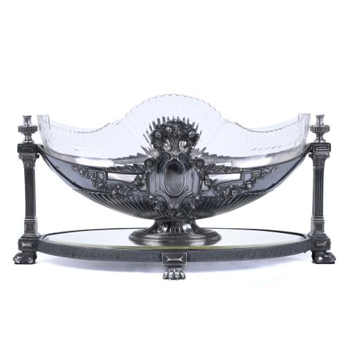 FRENCH ART NOUVEAU CENTREPIECE OR "SURTOUT DE TABLE", EARLY 20TH CENTURY.