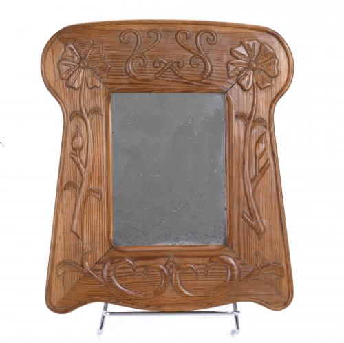 SMALL ART NOUVEAU WALL MIRROR, EARLY 20TH CENTURY.