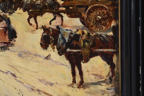 A. GIARDI. "CARRIAGES ON A SQUARE".